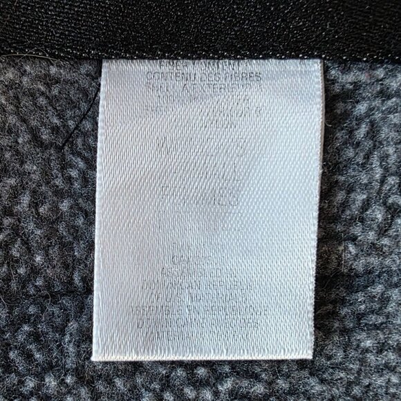 Vintage The North Face Womens XS Vest Denali Fleece Black Gray Zipper Jacket - Picture 10 of 12